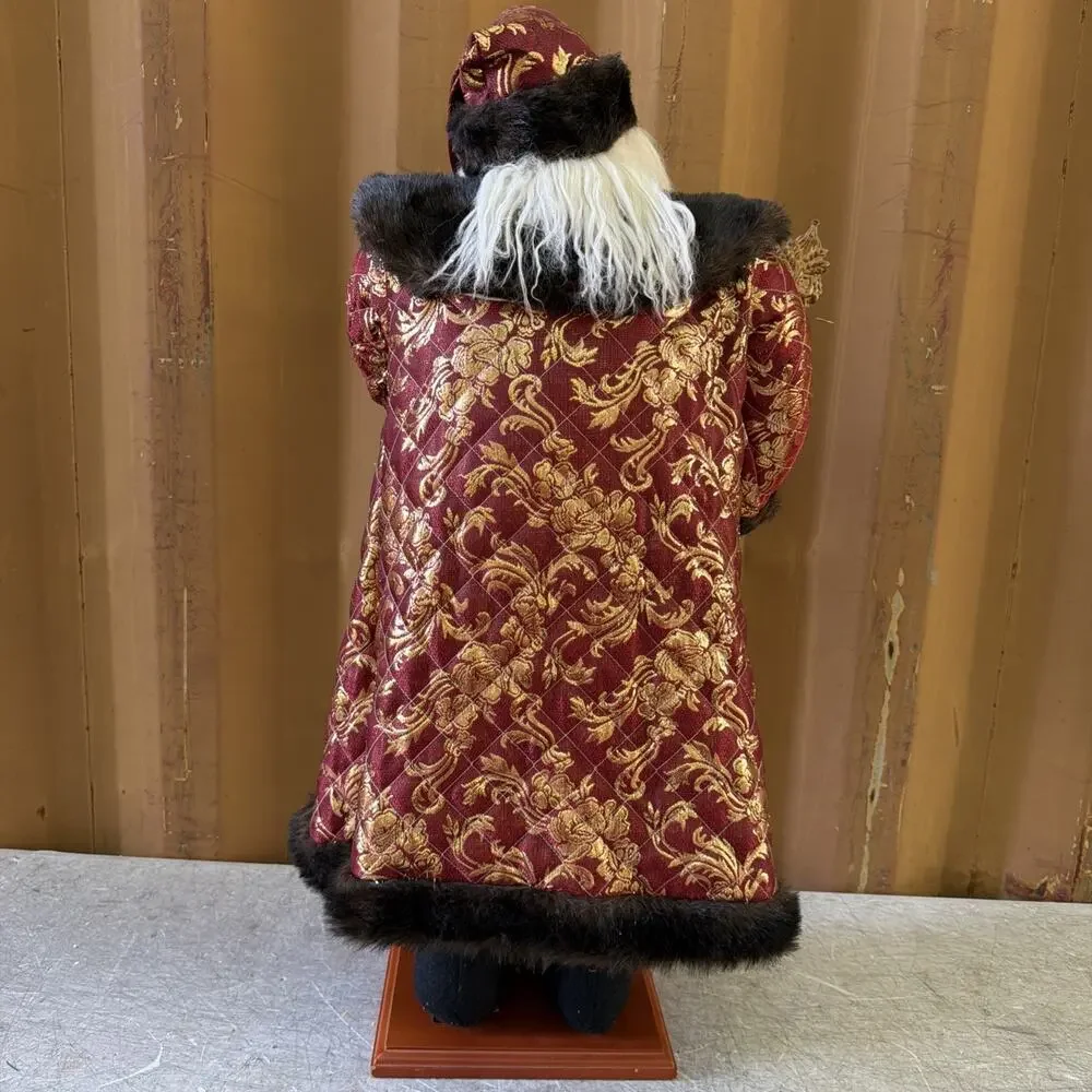 Victorian Santa Claus St Nick Father Christmas Free Standing 3’ Tall Decoration